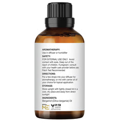 Majestic Pure Bergamot envase ámbar con gotero para dosificar