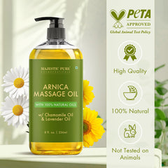 Majestic Pure Chamomile flowers with oil evoke relaxing ritual