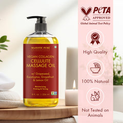 Majestic Pure Firming Body Oil texture close-up with light sheen
