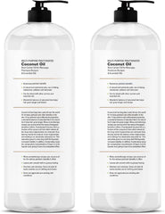 Pouring Majestic Pure coconut oil shows easy spread as a carrier oil