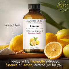 Majestic Pure Lemon Oil in a diffuser scene for uplifting aroma