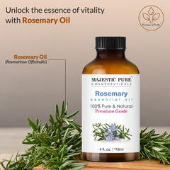 Majestic Pure Rosemary Oil used in diffuser setup for aroma.