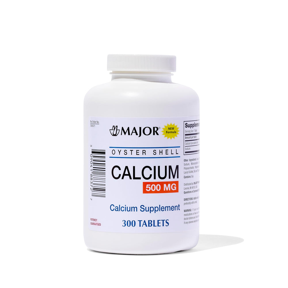 MAJOR Oyster Shell Calcium bottle front for daily calcium support