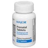 MAJOR Prenatal Tablets bottle shown for daily pregnancy support