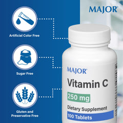 MAJOR Vitamina C 250 mg comprimidos dosis diaria recomendada