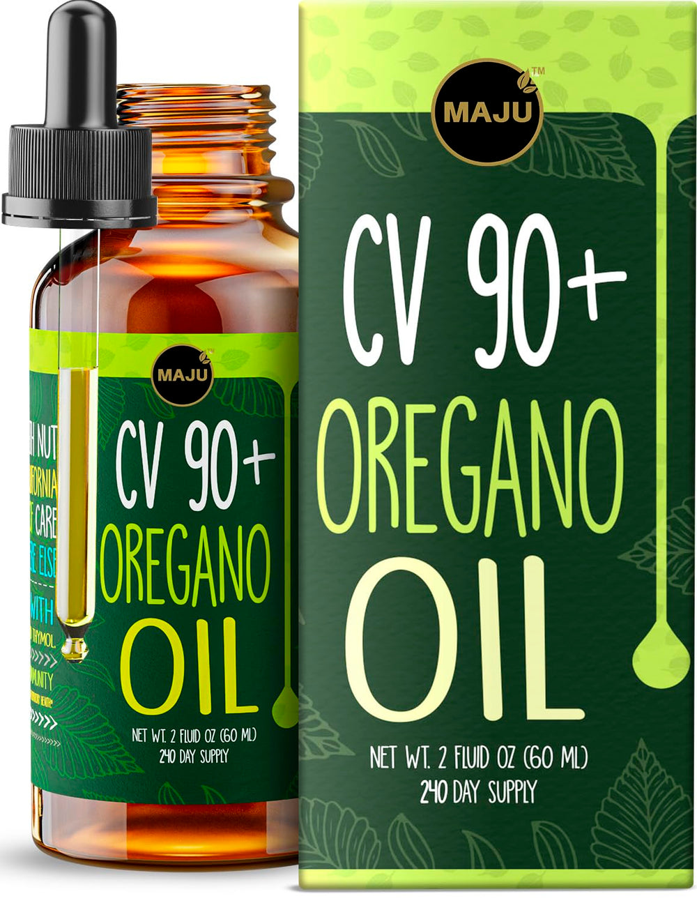 MAJU oregano oil drops bottle—premium oregano oil for daily immune and gut support.