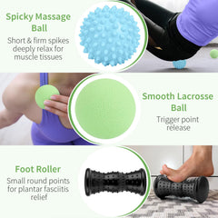 Maliton pelota lacrosse para calentamiento rápido de músculos grandes.