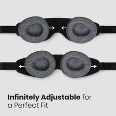 Manta Slim Sleep Mask soft strap with microfleece for comfort and durability.