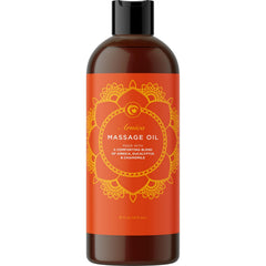 Maple Holistics Arnica Massage Oil bottle pour for soothing sore muscles after workouts.