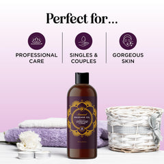 Maple Holistics massage oil with jojoba for smooth glide during a massage