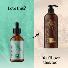 Maple Holistics rosemary oil applied to scalp for soothing care