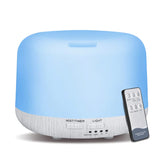 Marchred aromatherapy diffuser with white woodgrain finish in a calm living space