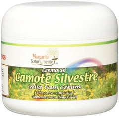 Margarita Naturalmente Wild Sweet Potato Cream bottle supports menopause comfort when used as directed.