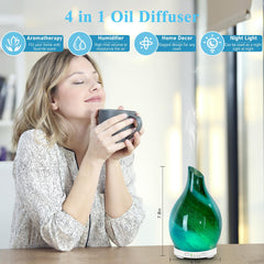 Maromamix diffuser shows 4-timer options, empowering customized diffusion.