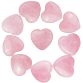 Marrywindix rose stone heart palm stone enhances meditation and chakra balancing