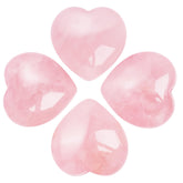 Marrywindix rose stone heart pink 1.2in palm stone for calm and focus during meditation.
