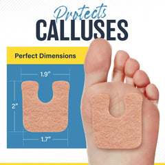 Mars Wellness flesh-colored callus pad closeup showing discreet comfort