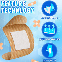 Marsui breathable fabric bandages showing flexible material for active wear.