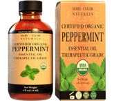 Mary Tylor Naturals Organic Peppermint Oil 4oz bottle for diffuser use