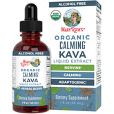 MaryRuth Organics Calmness Drops bottle close up for daily relaxation potential
