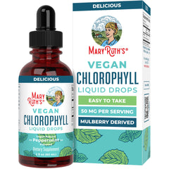 MaryRuth Organics Chlorophyll Drops bottle for daily use.