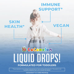 MaryRuth Organics CoComelon Toddler Zinc drops being measured for easy daily use