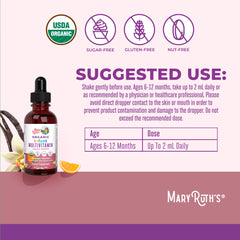 Ferrochel iron drops from MaryRuth Organics support infant iron intake.