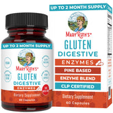 MaryRuth Organics Gluten Digestive Enzymes bottle pour for on-the-go daily support.