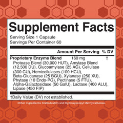 MaryRuth Organics Gluten Digestive Enzymes capsules close-up showing vegan pine-based capsules.