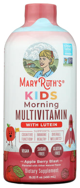 MaryRuth Organics Kids Multivitamin bottle for easy daily immune support and balanced nutrients.