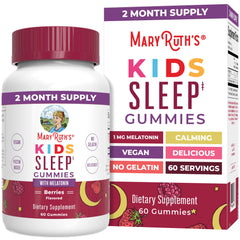 MaryRuth Organics Kids Melatonin Gummies bottle supports easy bedtime routine