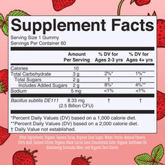 MaryRuth Organics Kids Probiotics gummies strawberry flavor.