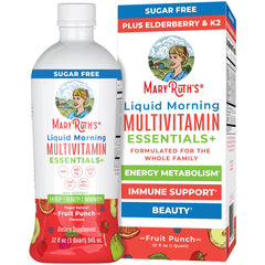 MaryRuth Organics liquid multivitamin bottle front view for daily wellness.