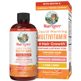 MaryRuth Organics liquid multivitamin bottle for daily wellness and hair support.