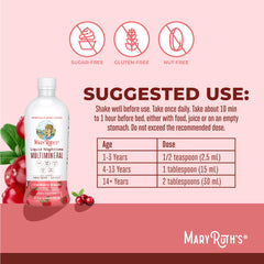 MaryRuth Organics Liquid Nighttime Multimineral Coconut flavor bottle ready to stir into evening drink.