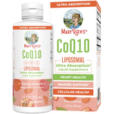 MaryRuth Organics CoQ10 liquid bottle with liposomal delivery for absorption