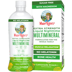 MaryRuth Organics Nighttime Multimineral bottle for a calm, sugar-free bedtime routine