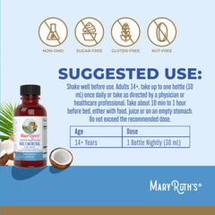 MaryRuth Organics liquid multimineral being poured to show easy dosage