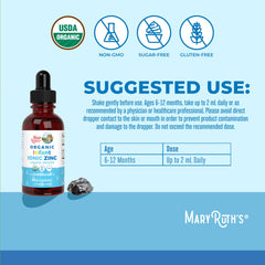 MaryRuth Organics organic glycerin base highlighted on label for clean ingredients.