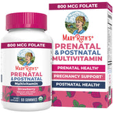 MaryRuth Organics Prenatal Gummies bottle on counter for daily support