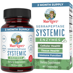 MaryRuth Organics Serrapeptase bottle suggesting systemic support