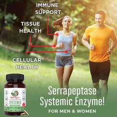 MaryRuth Organics Serrapeptase capsules with potential tissue health support