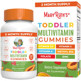 MaryRuth Organics sugar-free toddler gummies bottle front for daily nutrition