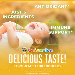 Close-up of the dropper releasing drops for easy toddler dosing
