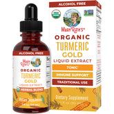MaryRuth Organics Turmeric Gold bottle front highlighting the herbal blend for daily wellness