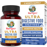 MaryRuth Organics Ultra Digestive Enzymes bottle front supports gut comfort and absorption.