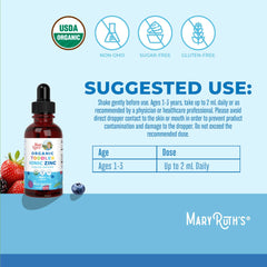 MaryRuth Organics USDA Organic badge on bottle for clean label