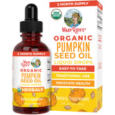 MaryRuth Organics pumpkin seed oil bottle close-up for easy daily drops