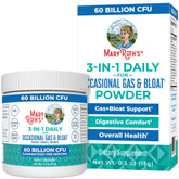 MaryRuth's 3in1 gas-bloat probiotic powder bottle for easy daily digestion support.