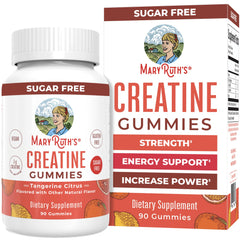MaryRuth Organics Creatine Gummies bottle front for convenient daily supplementation